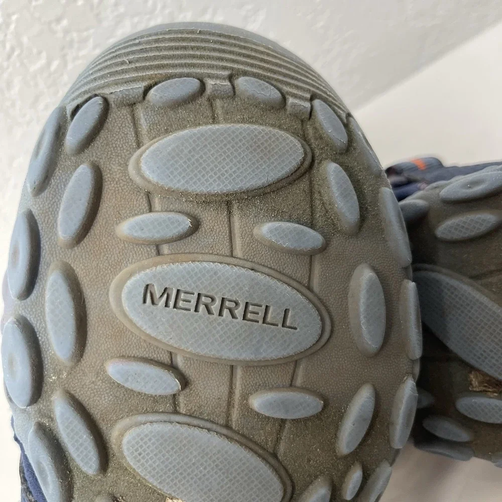 Merrell Hydro Kids 5M Navy/Orange Hiking Water Shoes Outdoor Sandals